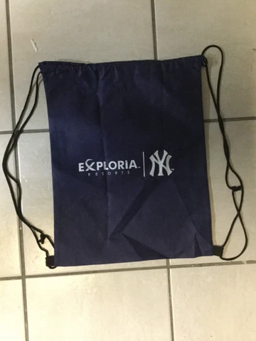 Exploria Resorts NEW YORK YANKEES Drawstring Backpacks 16” x 13” SGA Cover