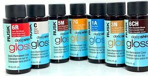 RUSK Deepshine Color Gloss Liquid Demi-Permanent 2 fl oz (choose yours) 