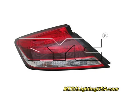 Conjunto de luces traseras laterales izquierdas con certificación TYC NSF para Honda Civic Coupé 2014-2015 Foto 1 de 3