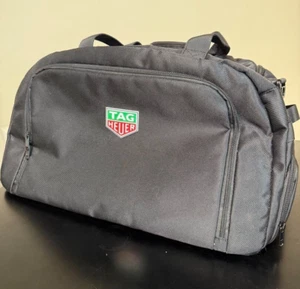[New w/USB Connector] TAG Heuer Novelty Black Nylon Logo Boston bag Travel bag - Picture 1 of 8