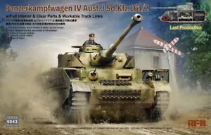 Roggenfeldmodell 5043 1/35 Pz.Kpfw.IV Ausf.J mit Innenausstattung, Klarteilen, Gleisgliedern - Bild 1 von 12
