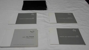 2002 NISSAN ALTIMA OWNER MANUAL 5/PC.SET & BLACK NISSAN TRI-FOLD FACTORY CASE // - Picture 1 of 8