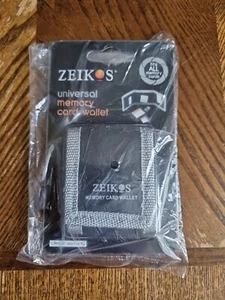 Zeikos Electronics ZE-MC3A Memory Card Case - Wallet - Fabric - Black - 3 Memory - Picture 1 of 2