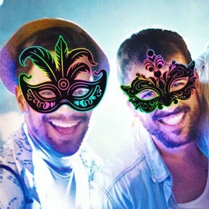 DIY Carnival Mask Scratch Card Paper Eye Mask Masquerade Mask Party Favors - Picture 1 of 7
