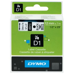 Cinta DYMO S0720530 D1 12mm x 7m Negra sobre Blanca. - Imagen 1 de 1