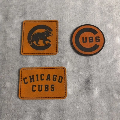 Cubs Leather Iron on Patch For Hats And Accessories - Image 1 of 4