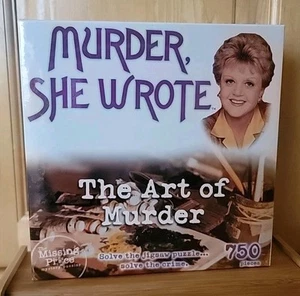 NEW 2005 Murder She Wrote "The Art Of Murder" 750-Pc Jigsaw Puzzle Game SEALED - Picture 1 of 6