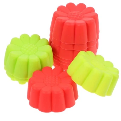 12 PCS Reusable Baking Cup Cups Cupcake Liners Molds for - Bild 1 von 4