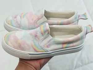 Scarpe sneakers H&M bambino ragazza slip on rosa bianco multicolore arcobaleno misura 13,5 - Foto 1 di 8