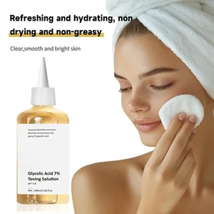 Glycolic Acid 7% Toning Solution 100ml Face Exfoliant Acne Removal Skin Care - Bild 1 von 6