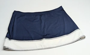 Varsity Spirit Cheer Falda XL Azul Marino Blanco Plata Borde Halloween Disfraz Juegos con disfraces - Imagen 1 de 7