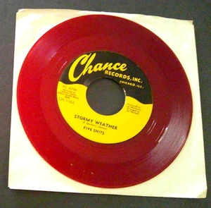 FIVE SH!TS: Stormy Weather / My Pretty Little Girl 45 RPM rote Vinyl Schallplatte, Vintage - Bild 1 von 4