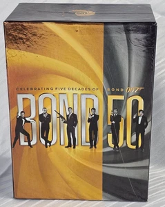 Bond 50 Celebrando Cinco Décadas de 007 Región 4 DVD Caja Set 22 Películas James Bond - Imagen 1 de 12
