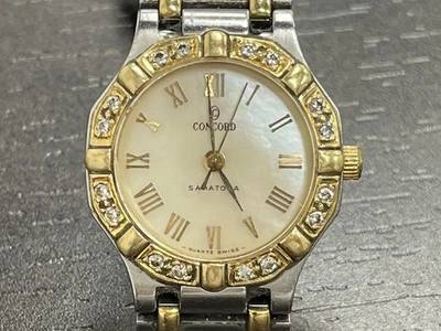 RELOJ SEÑORA CONCORD SARATOGA 1573287G ACERO INOXIDABLE ORO 18K DIAMANTES Foto 1 de 4
