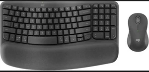 Logitech Wave Keys MK670 Combo Keyboard and Mouse, Windows/Mac - Graphite - Picture 1 of 3