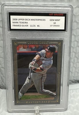 2008 Upper Deck Masterpieces Mark Teixeira #6 - Image 1 of 2