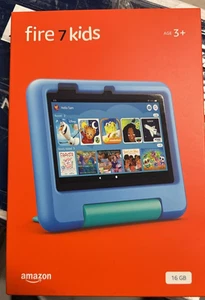 🔥🔥 NEW! Amazon Fire 7 inch tablet Kids Ages 3-7 with Wi-Fi 16 GB Blue 🔥🔥 - Picture 1 of 1