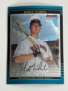 Bowman Chrome Draft Picks & Prospects 2002 - Scott White #BDP66 (RC) sin precio base+ - Imagen 1 de 2