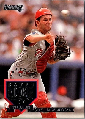 1995 Donruss Mike Lieberthal #240 Philadelphia Phillies Baseball Card - Image 1 of 2