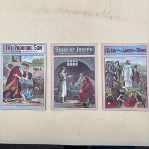 Antique Booklets By David C Cook Publishing Prodigal Son, Joseph, Loaves & Fish - Picture 1 of 6