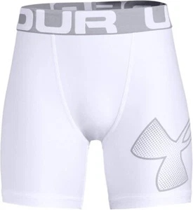 Under Armour Boys HeatGear Armour Shorts YMD (10-12) White New - Picture 1 of 20