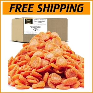 Nutritious California Sun Dried Apricots - 5 lb Pack, Non-GMO, Kosher Certified - Picture 1 of 9