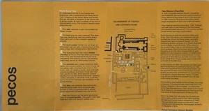 PECOS Pueblo Ruins Map NPS Brochure Historic Trail Santa Fe New Mexico - Picture 1 of 2