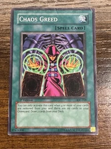 Chaos Greed IOC-038 Invasion of Chaos 1st Edition HP - Picture 1 of 2