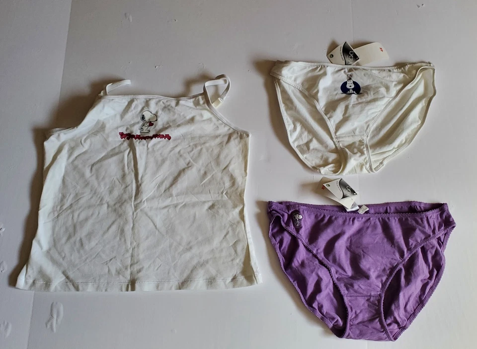 De Colección H&M Snoopy Peanuts Ropa Interior Mujer - Elección Bikini o Camiseta sin Mangas Nuevo con Etiquetas Grande Foto 1 de 4