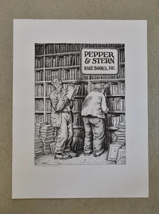 R. CRUMB 1984 PEPE E POPPA RARO POSTER LIBRERIA - Foto 1 di 7