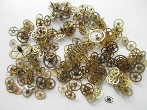 Lote de 200 engranajes y ruedas de reloj de pulsera y bolsillo - para relojero - Imagen 1 de 4