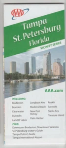 Tampa St. Petersburg Florida Road Map AAA Vicinity Series Folded 2008/09 Edition - Imagen 1 de 7