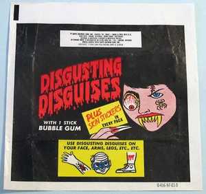 1970 Topps Disgusting Disguises Wax Wrapper - Bild 1 von 1