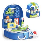 kids pretend play doctor nurse toys,kids medical kit toys with portable backpack