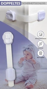 Kindersicherung Schubladensicherung Schrankschloss Baby Kinder Schutz Safe - Bild 1 von 12