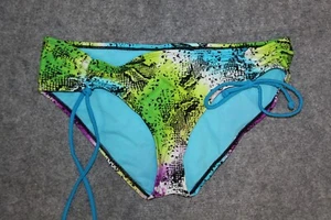 BIKINI UNTERTEIL BADESLIP GRÖSSE S BLAU GRÜN SEITLICH RAFFBAR JOE BOXER - Bild 1 von 1