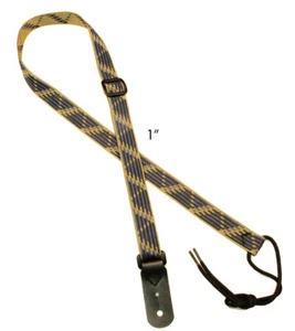 Legacystraps 1" Mandolin Strap Ukulele Strap *CLOSEOUT* Metro Blue - Picture 1 of 2