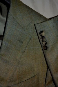$2595 MINT Ermenegildo Zegna 15milmil15 Super 170s Wool Green Blazer 44R  - Picture 1 of 12