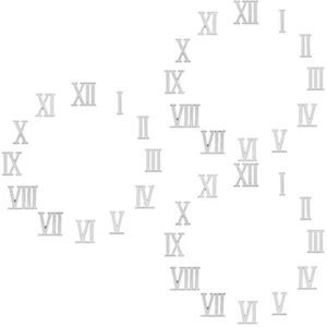 15 Sets of Clock Numerals Kit DIY Digital Clock Numbers Clock DIY Number Clock - Zdjęcie 1 z 12