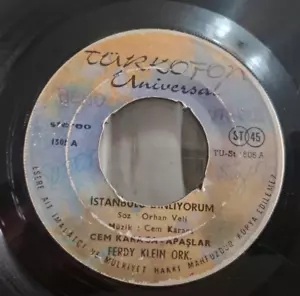 Cem Karaca - İstanbul'u Dinliyorum / Oy Bana Bana Turkish Rock 7" - Picture 1 of 2