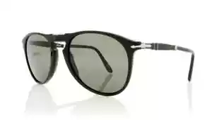 Gafas de sol plegables PERSOL 9714-S 95/58 negras con lentes verdes polarizadas 55 mm - Imagen 1 de 3
