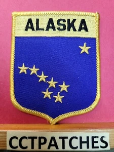 ALASKA STATE FLAGGE SCHILD SOUVENIR PATCH - Bild 1 von 2