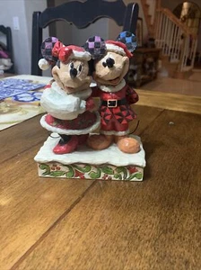 Walt Disney Jim Shore Merry Christmas , Mickey & Mini Enesco Collectors Item. - Picture 1 of 5