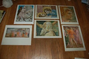 Metropolitan Museum of Art Farbbuchteller Druck Menge 6 mittelalterliche Fresken - Bild 1 von 12