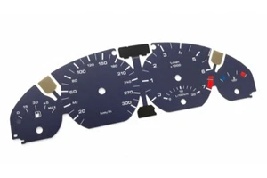 BMW E46 Alpina Style - REPLACEMENT TACHO DIALS, FACE COUNTER GAUGES, FACES, GAUG - Afbeelding 1 van 6