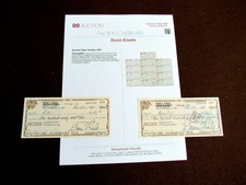 DONN EISELE APOLLO 7 NASA ASTRONAUT SIGNED AUTO VINTAGE PERSONAL CHECKS RR LTR 