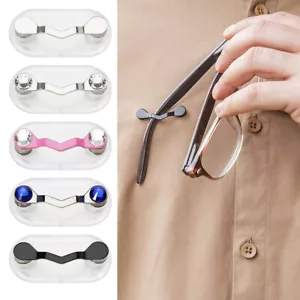 Magnetic Eyeglass Eye Glasses Holder Magnet Spectacle Sunglasses Clip Hang Hook - Picture 1 of 18