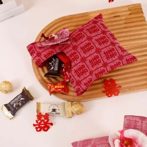 Chinese Style Festive Sugar Bag Red Handbag Red Tote Bag  Festival