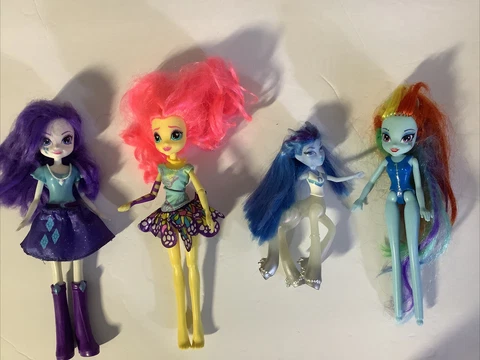 My Little Pony Monster High Equestria Girls Fluttershy Hasbro 5" Lot of 4 Cover
