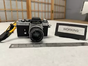 Minolta XE-5 35mm SLR Film Camera with Minolta ROKKOR 35mm 2.8 & Strap WORKING!! - Picture 1 of 9